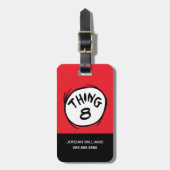 Étiquette À Bagage Chat dans le Casquette |Chose personnalisée deux (Devant Vertical)