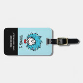 Étiquette À Bagage Chat dans le Casquette | Chose un (Devant horizontal)