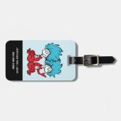 Étiquette À Bagage Chat dans le Casquette Chose Un & Chose Deux (Devant horizontal)