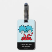 Étiquette À Bagage Chat dans le Casquette Chose Un & Chose Deux (Dos Vertical)