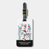 Étiquette À Bagage Chat dans le Casquette | Regarde-moi (Devant Vertical)