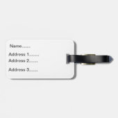 Étiquette À Bagage Chat de Cheshire basé sur Tenniel (Dos horizontal)