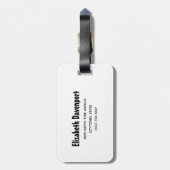 Étiquette À Bagage Chat de Cute Halloween, bat, mummy et ghost (Dos Vertical)