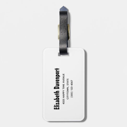 Étiquette À Bagage Chat de Cute Halloween, bat, mummy et ghost (Dos Vertical)