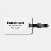 Étiquette À Bagage Chat de Cute Halloween, bat, mummy et ghost (Dos horizontal)