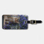 Étiquette À Bagage Chat de fleur (Devant horizontal)