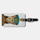 Étiquette À Bagage Chat de la reine égyptienne (Devant horizontal)