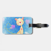 Étiquette À Bagage Chat de rêve (Dos horizontal)