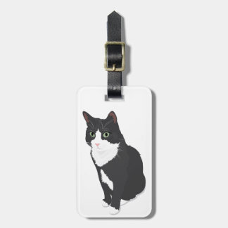Étiquette À Bagage Chat de smoking
