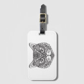 Étiquette À Bagage Chat de style (Devant Vertical)