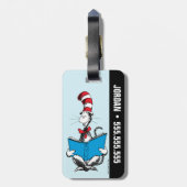 Étiquette À Bagage Chat en lecture Casquette (Dos Vertical)