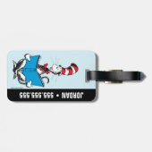 Étiquette À Bagage Chat en lecture Casquette (Dos horizontal)