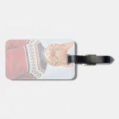 Étiquette À Bagage Chat en pull-over (Dos horizontal)