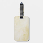 Étiquette À Bagage Chat et beignet gris mignons (Dos Vertical)