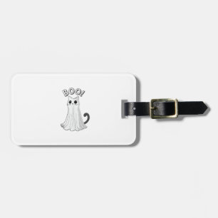 Étiquette À Bagage Chat fantôme mignon Kitty Boo Halloween chaton eff