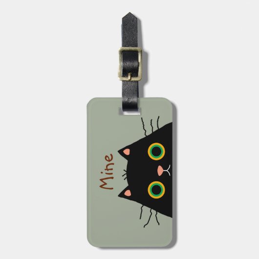 Étiquette À Bagage Chat fragile (Devant Vertical)