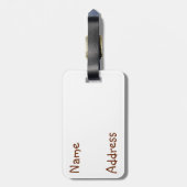 Étiquette À Bagage Chat fragile (Dos Vertical)