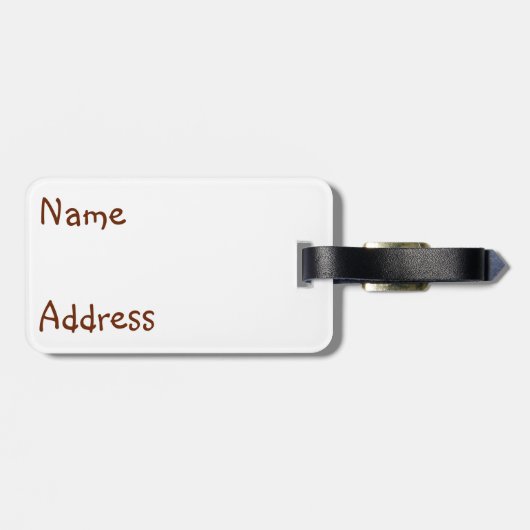 Étiquette À Bagage Chat fragile (Dos horizontal)