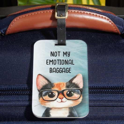 Étiquette À Bagage Chat Mignon Drôle (Insitu Rectoal 2)