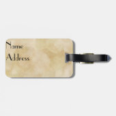 Étiquette À Bagage Chat noir (Dos horizontal)