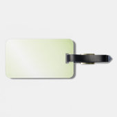 Étiquette À Bagage Chat noir à oreille verte (Dos horizontal)