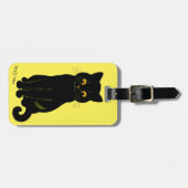 Étiquette À Bagage Chat noir, Louis Wain (Devant horizontal)