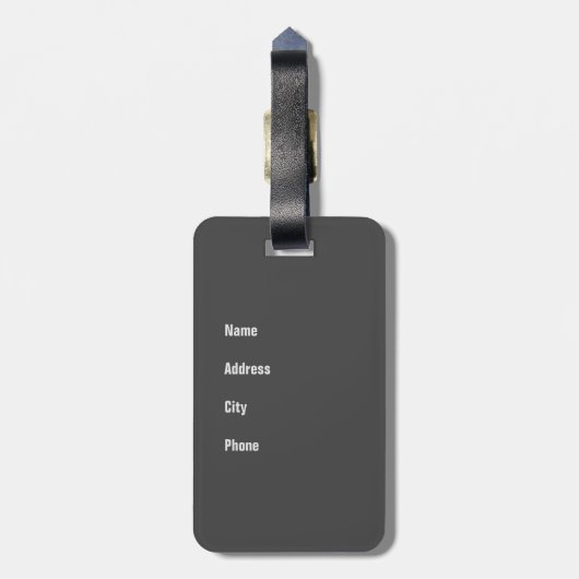 Étiquette À Bagage Chat protégeant votre sac ; -) (Dos Vertical)