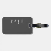 Étiquette À Bagage Chat protégeant votre sac ; -) (Dos horizontal)