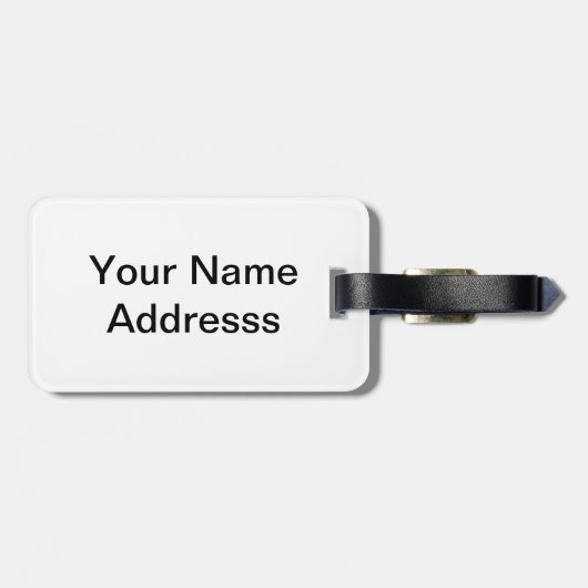 Étiquette À Bagage Chat tacheté (Dos horizontal)