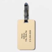 Étiquette À Bagage Châtaigner égyptien Cheval Arabe laxen Mane & Tail (Dos Vertical)