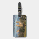 Étiquette À Bagage Château de Caernarfon Wales. (Devant Vertical)