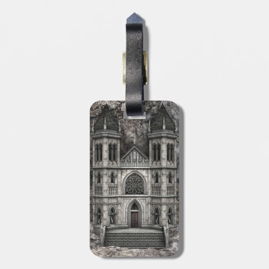 Étiquette À Bagage Château magique (Dos Vertical)