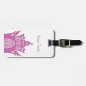 Étiquette À Bagage Château pour la princesse (Devant horizontal)