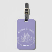 Étiquette À Bagage Château - un design classique (Devant Vertical)
