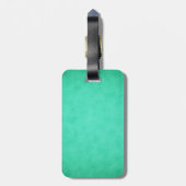 Étiquette À Bagage Château vert turquoise (Dos Vertical)