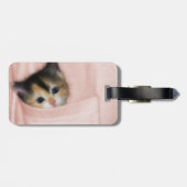 Étiquette À Bagage Chaton dans la poche 2 (Dos horizontal)