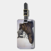 Étiquette À Bagage Chaton en chaussure (Devant Vertical)