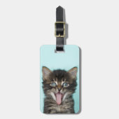 Étiquette À Bagage Chaton idiot de MERLIN (Devant Vertical)