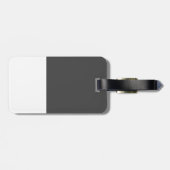 Étiquette À Bagage Chaton tigré bleu (Dos horizontal)