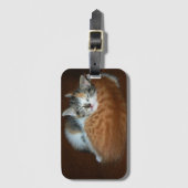 Étiquette À Bagage Chatons somnolents (Devant Vertical)