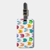 Étiquette À Bagage Chats aquarelles et amis (Devant Vertical)