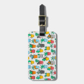 Étiquette À Bagage Chats dans les pots à fleurs (Devant Vertical)