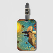 Étiquette À Bagage Chats de champignons (Devant Vertical)