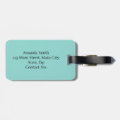 Étiquette À Bagage Chats Drôle Au Yoga (Dos horizontal)