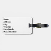 Étiquette À Bagage Chats noirs du milieu du siècle (Dos horizontal)