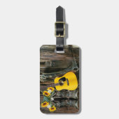 Étiquette À Bagage Chaussures de cowboy du cheval occidental Guitare  (Devant Vertical)