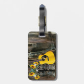 Étiquette À Bagage Chaussures de cowboy du cheval occidental Guitare  (Dos Vertical)