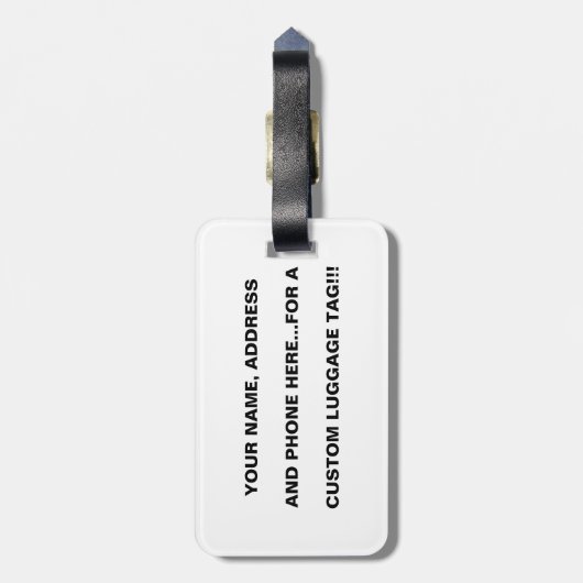 Étiquette À Bagage Cheetah (Dos Vertical)