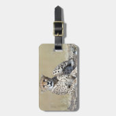 Étiquette À Bagage Cheetah (Devant Vertical)