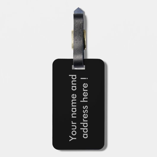 Étiquette À Bagage Cheetah (Dos Vertical)